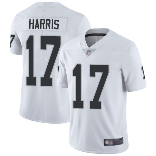 Men Oakland Raiders Limited White Dwayne Harris Road Jersey NFL Football #17 Vapor Untouchable Jersey